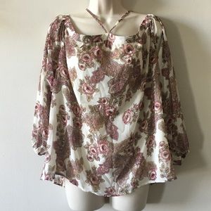 WAYF cold shoulder blouse